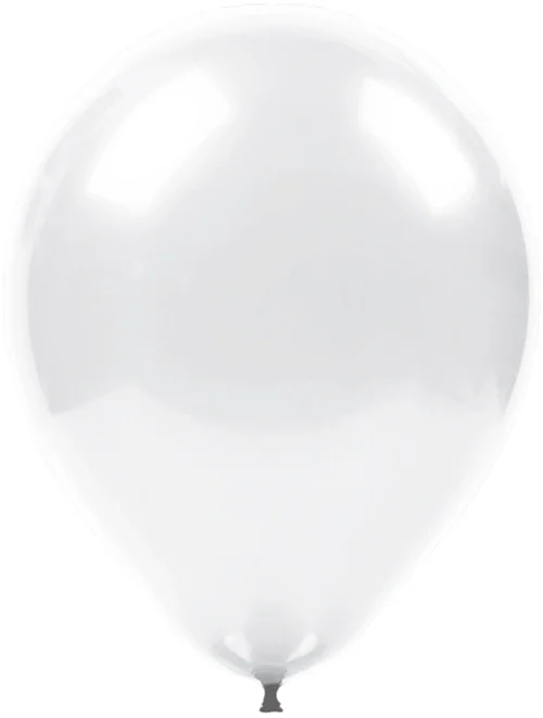 Beyaz Metalik Balon 12"