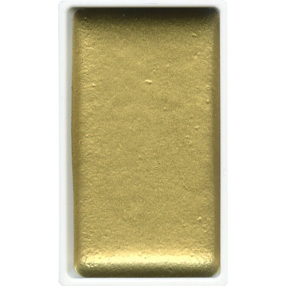 Zig Kuretake Gansai Tambi Tablet Sulu Boya 91 METALLIC BLUISH GOLD