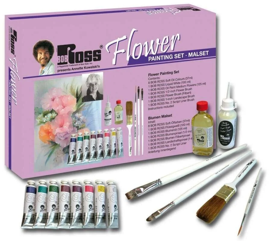 Bob Ross Flower Yağlı Boya Seti