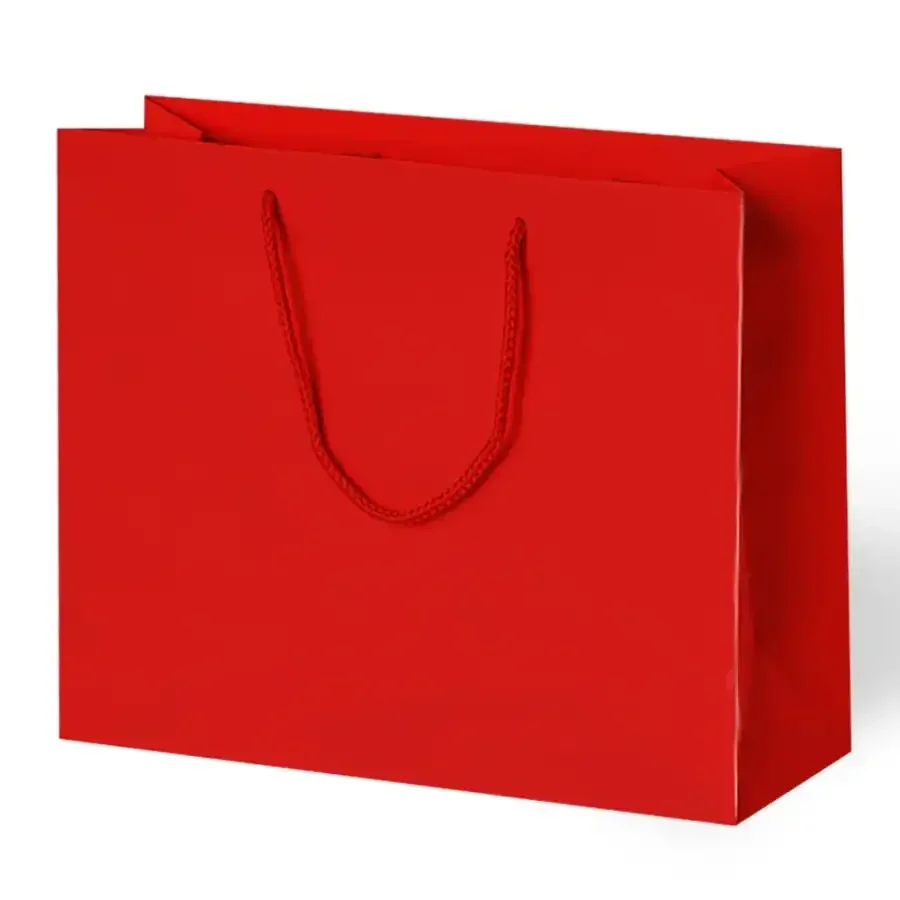 Mat Kırmızı Karton Çanta 54x38cm