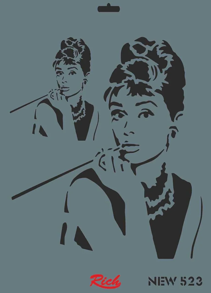 Rich Stencil Boyama Şablonu 25x35 cm. NEW-523