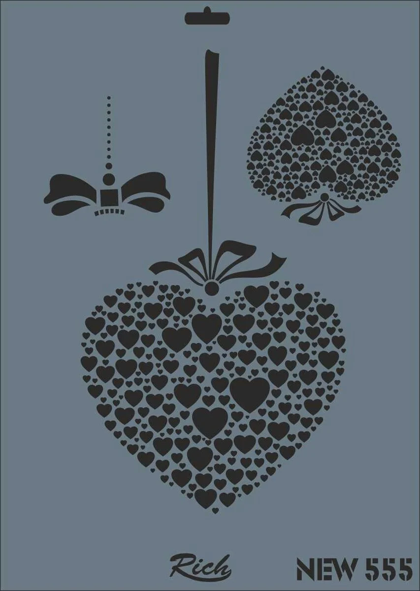 Rich Stencil Boyama Şablonu 25x35 cm. NEW-555