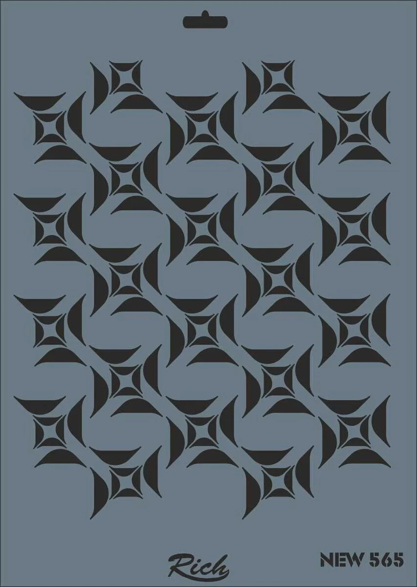 Rich Stencil Boyama Şablonu 25x35 cm. NEW-565