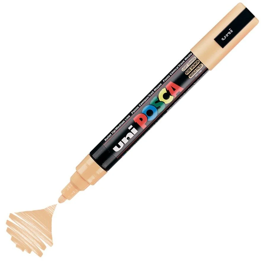 Uni Posca PC-5M Boyama Markörü 1.8-2.5 mm. AÇIK TURUNCU