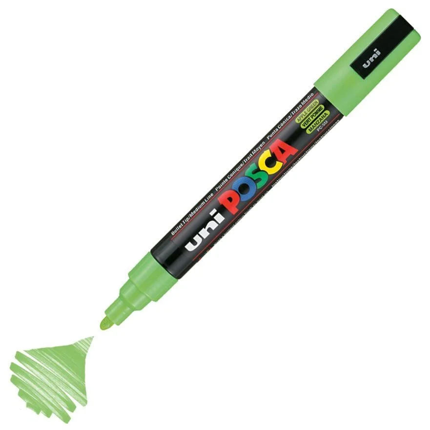 Uni Posca PC-5M Boyama Markörü 1.8-2.5 mm. ELMA YEŞİLİ