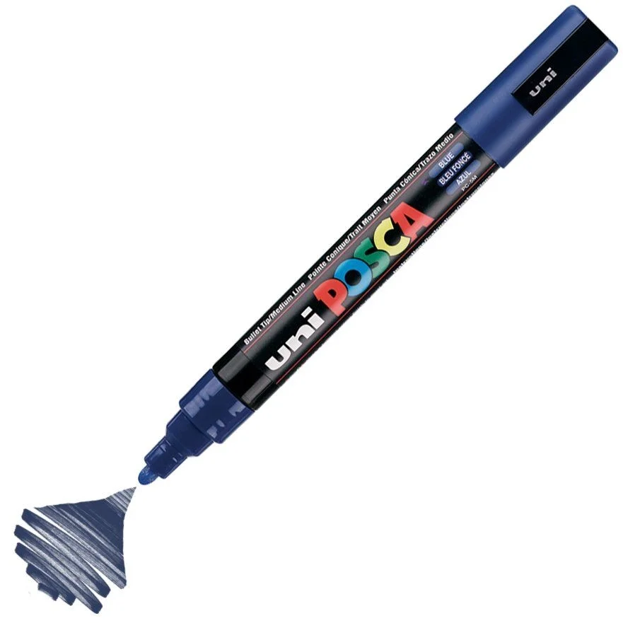 Uni Posca PC-5M Boyama Markörü 1.8-2.5 mm. MAVİ