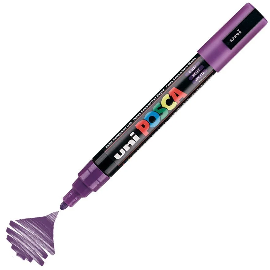 Uni Posca PC-5M Boyama Markörü 1.8-2.5 mm. MOR