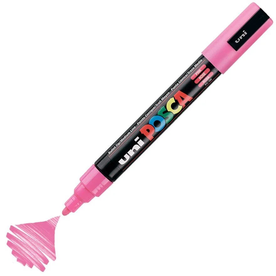 Uni Posca PC-5M Boyama Markörü 1.8-2.5 mm. PEMBE