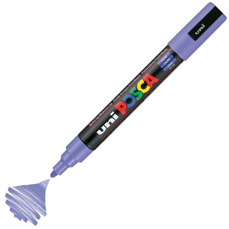 Uni Posca PC-5M Boyama Markörü 1.8-2.5 mm. LİLA