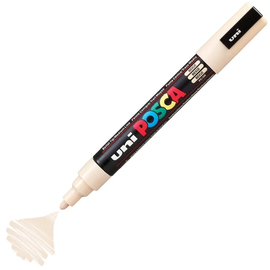 Uni Posca PC-5M Boyama Markörü 1.8-2.5 mm. BEJ