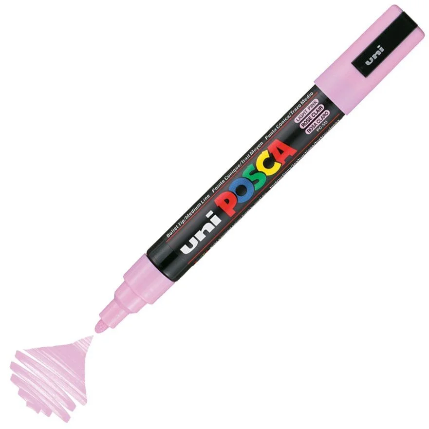 Uni Posca PC-5M Boyama Markörü 1.8-2.5 mm. AÇIK PEMBE