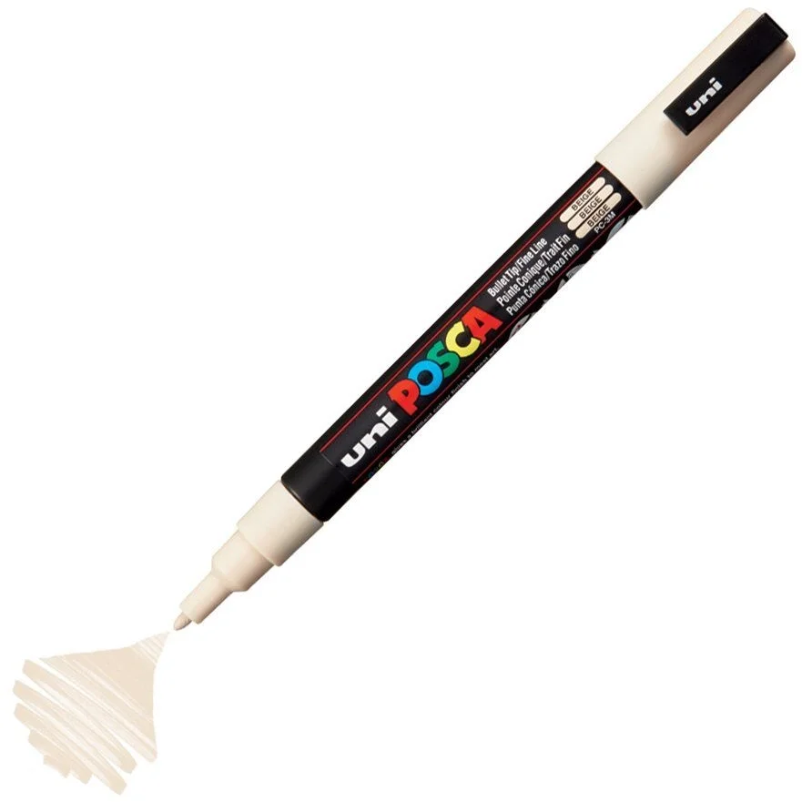Uni Posca PC-3M Boyama Markörü 0.9-1.3 mm. BEJ