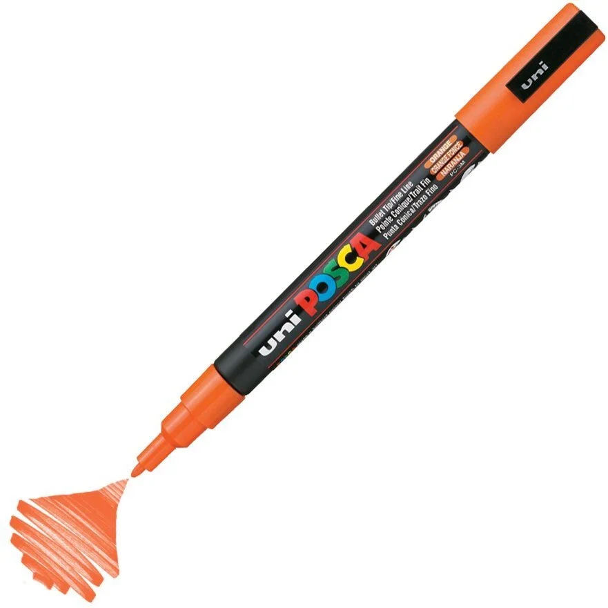 Uni Posca PC-3M Boyama Markörü 0.9-1.3 mm. TURUNCU