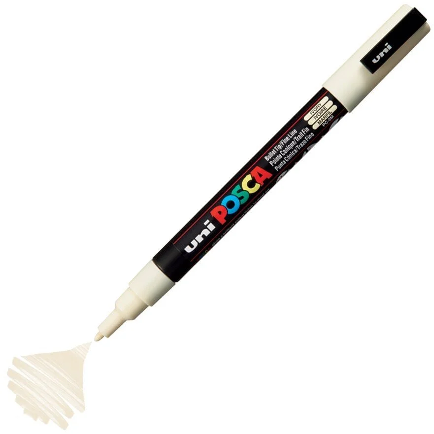 Uni Posca PC-3M Boyama Markörü 0.9-1.3 mm. FİLDİŞİ