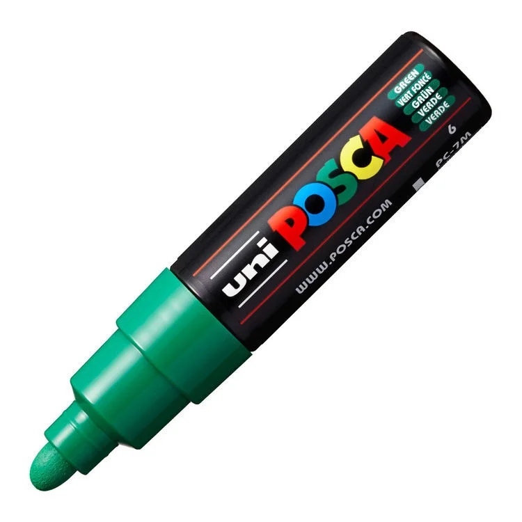 Uni Posca PC-7M Boyama Markörü 4.5-5.5 mm. YEŞİL