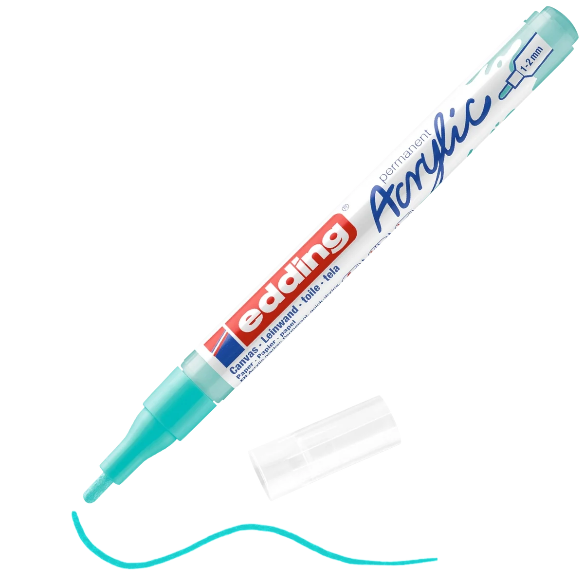 Edding 5300 Akrilik Boyama Markörü 1-2 mm PARLAK TURKUAZ