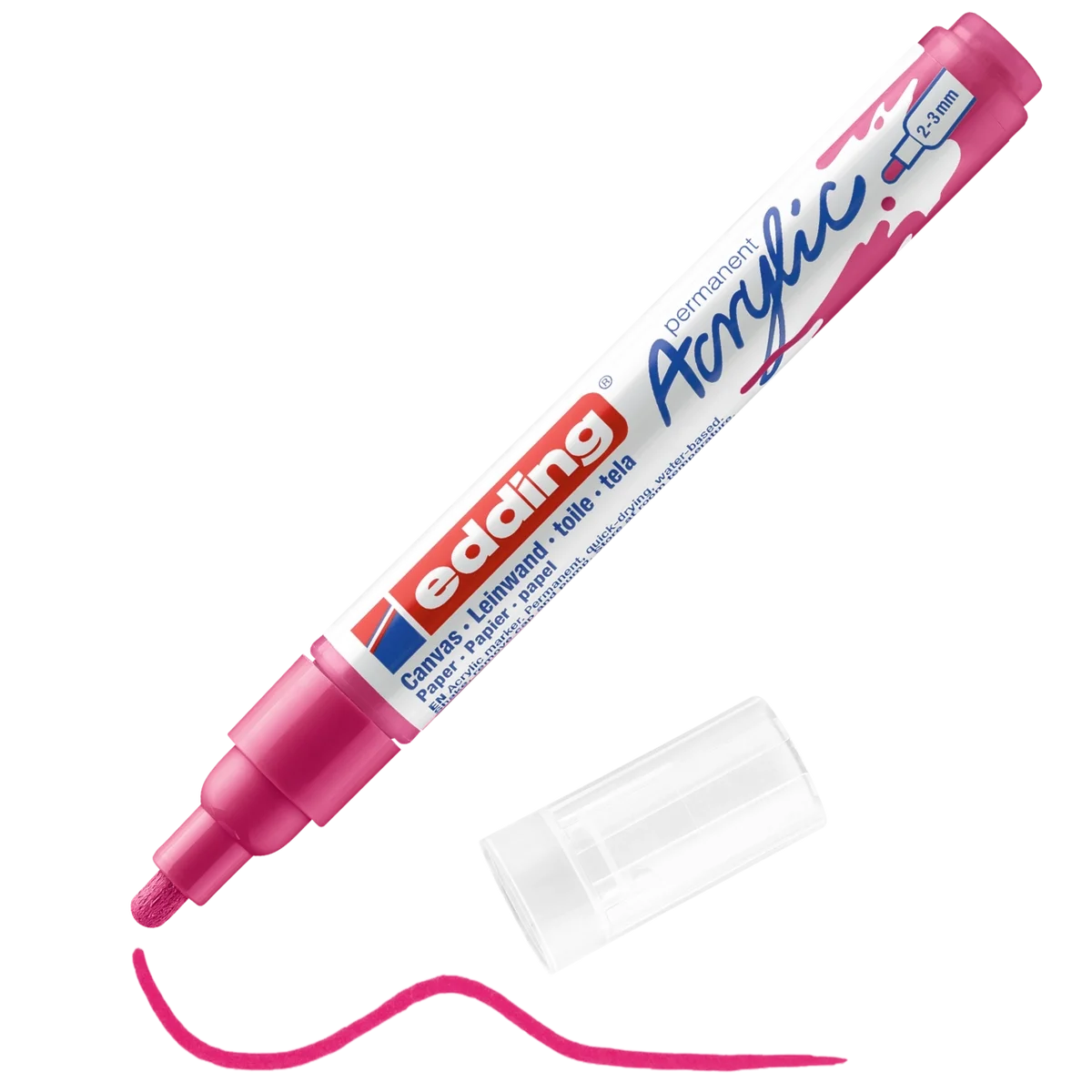 Edding 5100 Akrilik Boyama Markörü 2-3 mm TELEMAGENTA