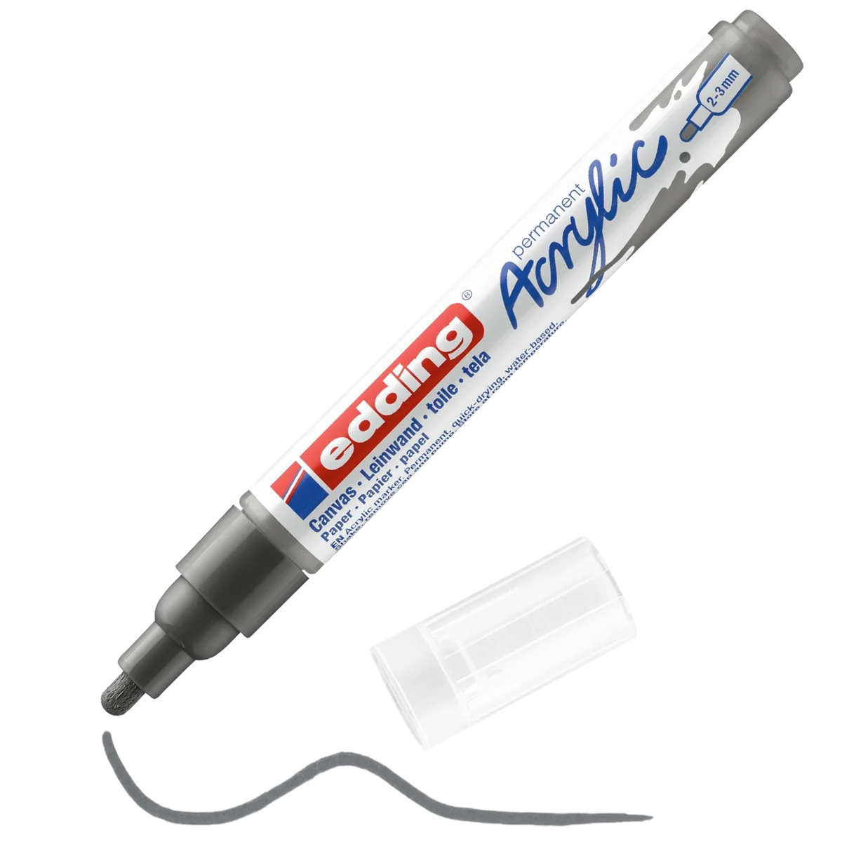 Edding 5100 Akrilik Boyama Markörü 2-3 mm ANTRASİT