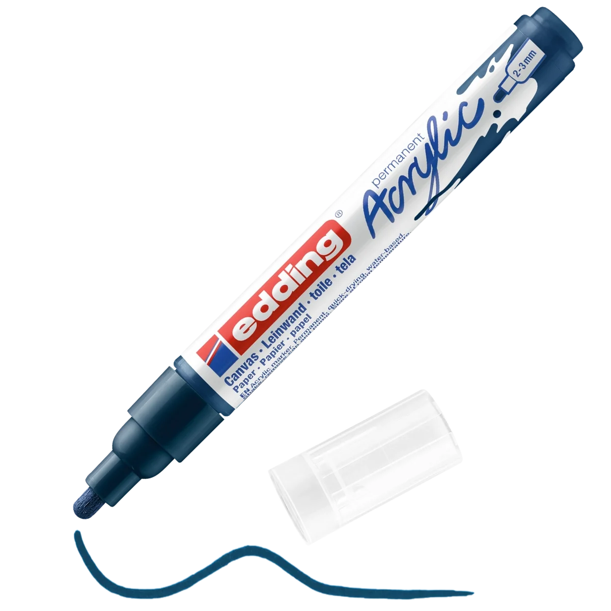 Edding 5100 Akrilik Boyama Markörü 2-3 mm GECE MAVİSİ