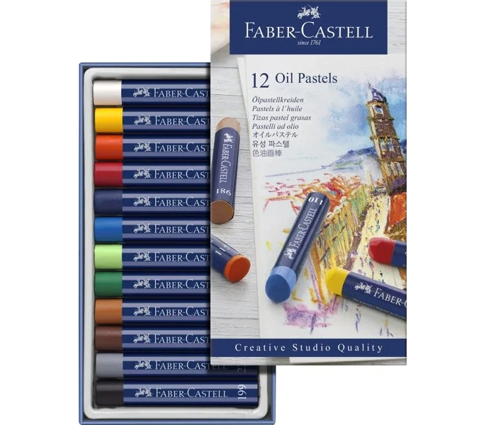 Faber Castell Creative Studio Yağlı Pastel Boya Seti 12 Renk