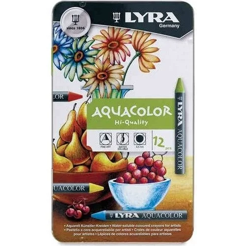 Lyra Aquacolor Sulandırılabilir Pastel Boya Seti 12 Renk