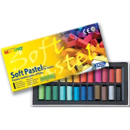 Mungyo Gallery Artists' Soft Toz Pastel Boya Seti 24 Renk Yarım Boy