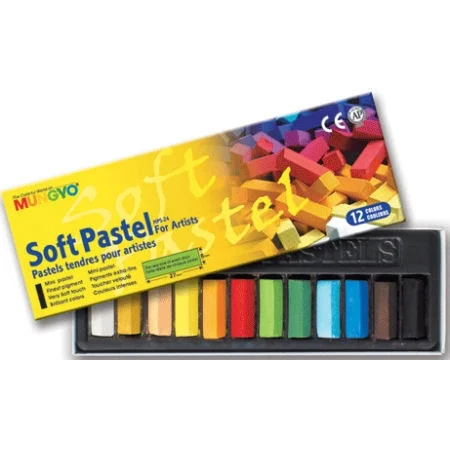 Mungyo Gallery Artists' Soft Toz Pastel Boya Seti 12 Renk Yarım Boy