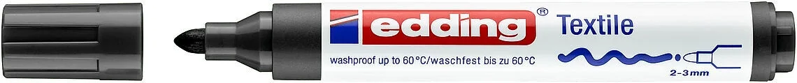 Edding 4500 Kumaş Tekstil Boyama Kalemi BLACK