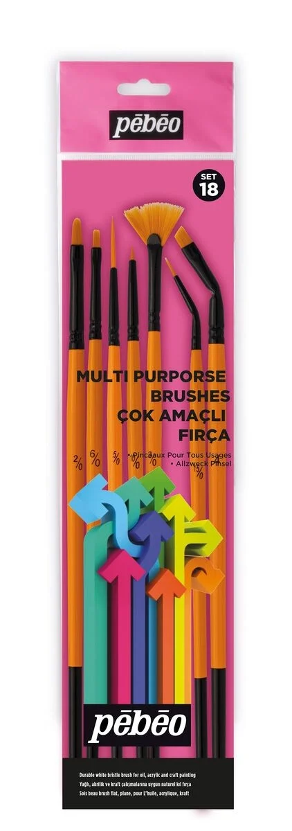 Pebeo 7'li Tezhip ve Minyatür Fırça Seti SET-18