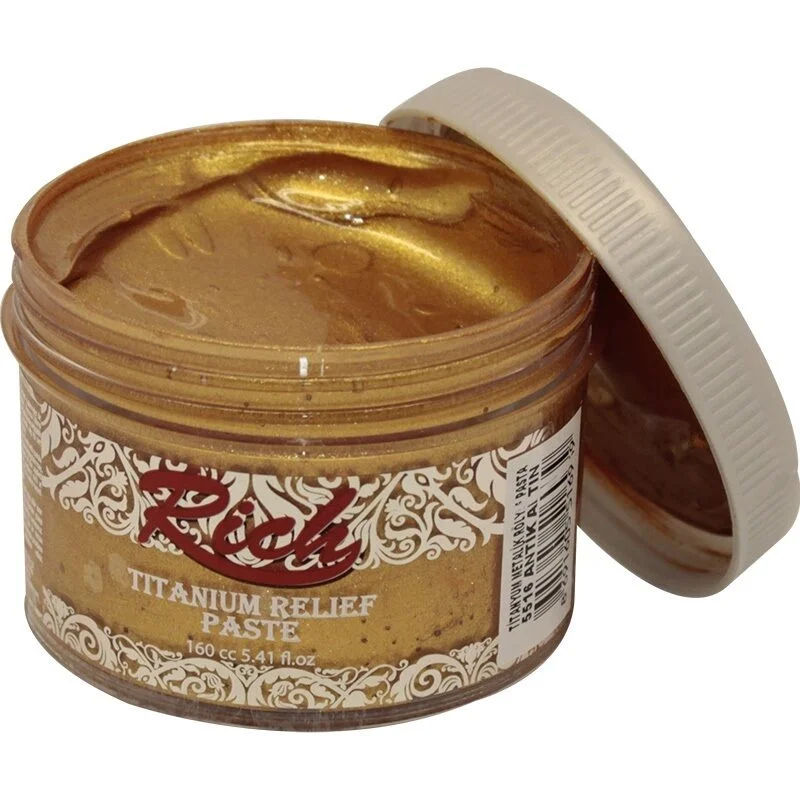 Rich Titanium Metalik Rölyef Pasta 160 cc. 5516 ANTİK ALTIN