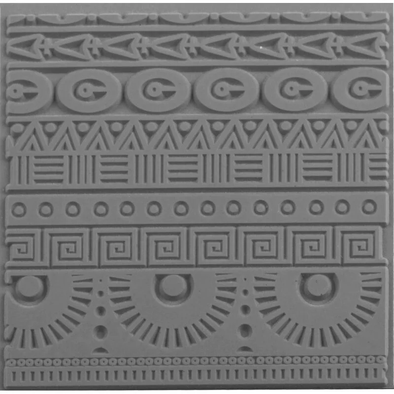 Cernit Texture Plate Silikon Polimer Kil Desen ve Doku Kalıbı 9x9 cm. GEOMETRICS