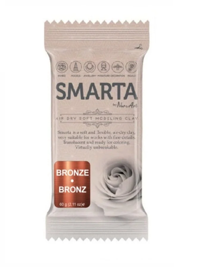 Smarta Havayla Kuruyan Modelleme Hamuru 60 gr. METALİK BRONZ