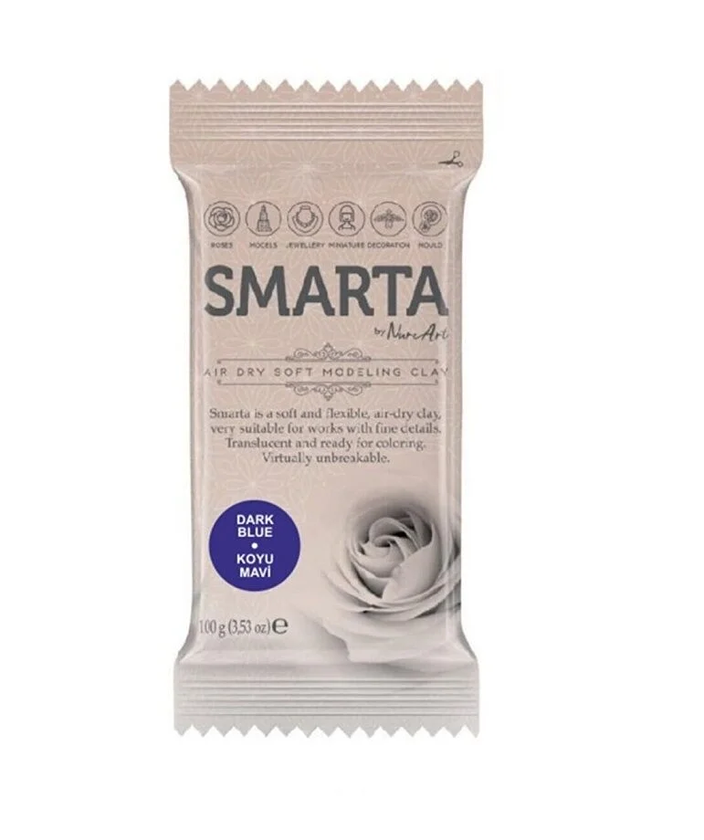 Smarta Havayla Kuruyan Modelleme Hamuru 100 gr. KOYU MAVİ