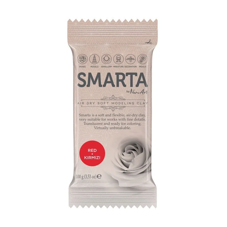 Smarta Havayla Kuruyan Modelleme Hamuru 100 gr. KIRMIZI