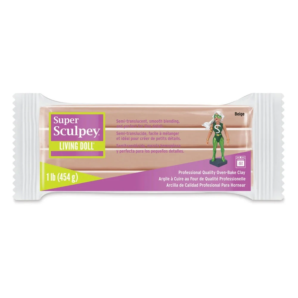 Super Sculpey Living Doll Polimer Kil (Fırınlanabilir Model Hamuru) 454 gr. BEIGE