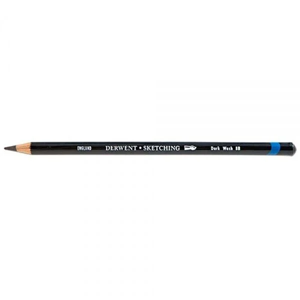 Derwent Watersoluable Sketching Pencil Suda Çözünebilen Eskiz Kalemi 8B - Dark Wash