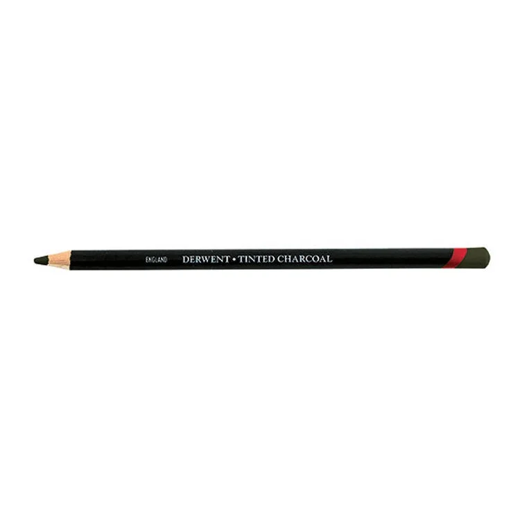 Derwent Tinted Charcoal Renkli Kömür Füzen Kalem TC16 Dark Moss