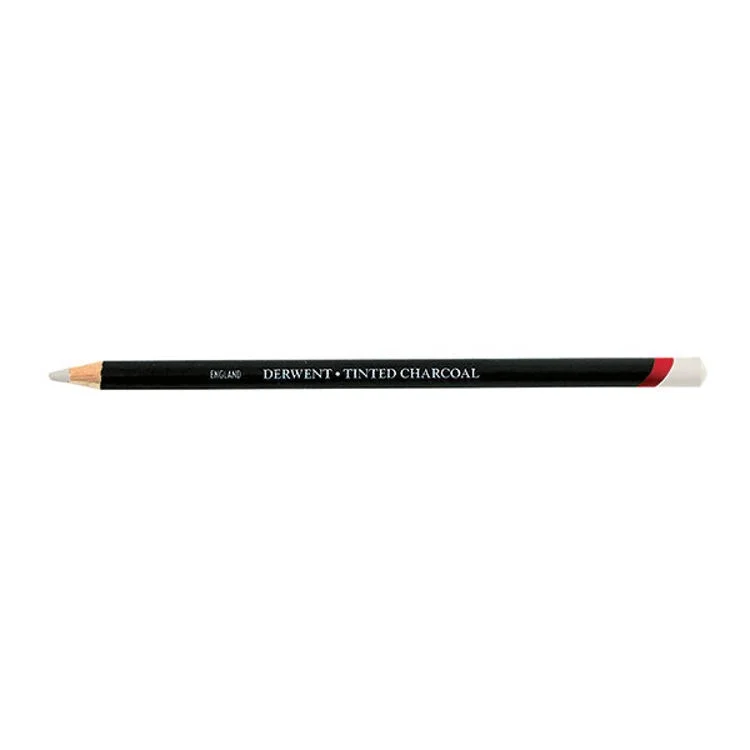 Derwent Tinted Charcoal Renkli Kömür Füzen Kalem TC21 White