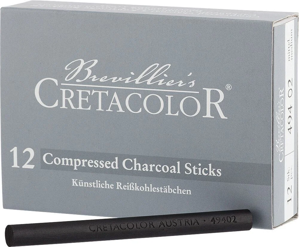 Cretacolor Compressed Charcoal Kömür Füzen Medium