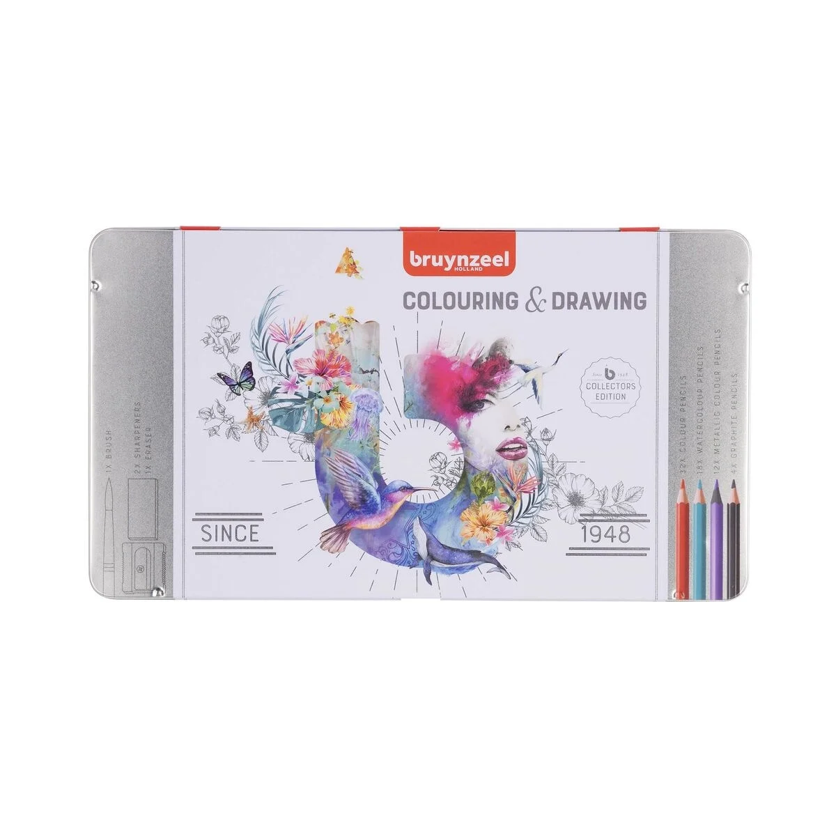 Bruynzeel Coloring & Drawing Kuru Boya Kalemi Boya ve Çizim Seti 70 Parça