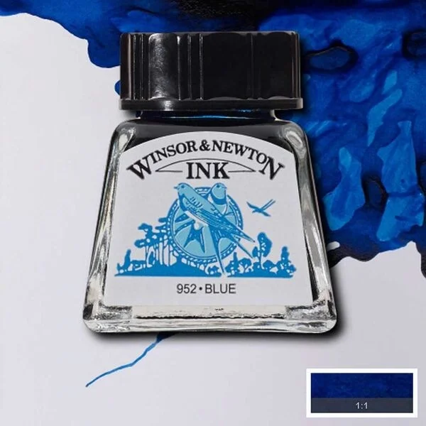 Winsor & Newton Drawing Ink Çizim Mürekkebi 14 ml. 032 Blue