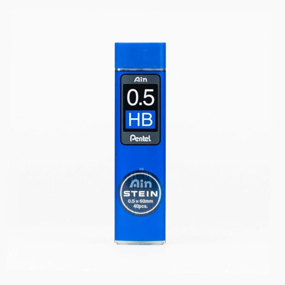 Pentel Ain Stein Min (Mekanik Kurşun Kalem Ucu) 0.5 mm HB 40'lı Tüp