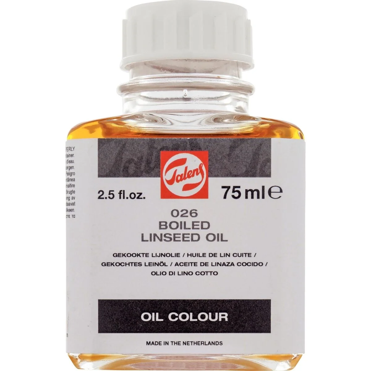 Talens Boiled Linseed Oil 026 Kaynatılmış Keten Yağı 75 ml.