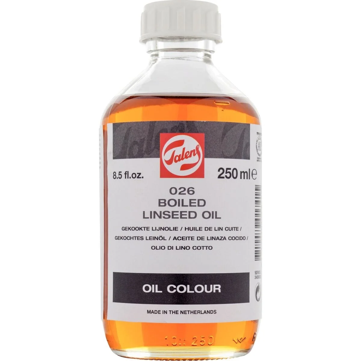Talens Boiled Linseed Oil 026 Kaynatılmış Keten Yağı 250 ml.