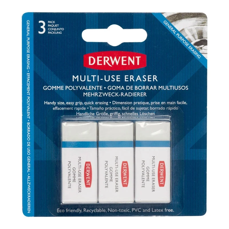 Derwent Çok Amaçlı Silgi 3'lü Blister