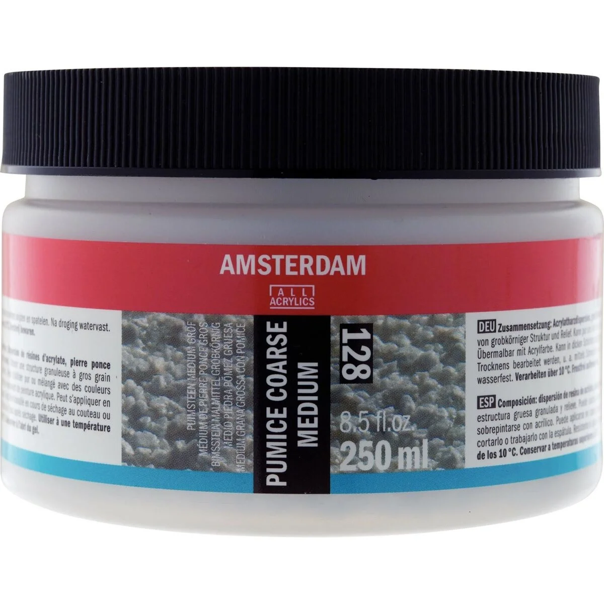 Talens Amsterdam Pumice Coarse Medium Süngertaşı 128 Kalın Grenli Medyum 250 ml.