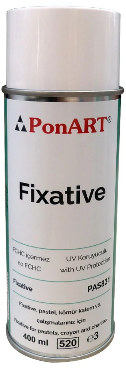 Ponart Fixative Sprey Pastel ve Füzen Koruyucu 400 ml.
