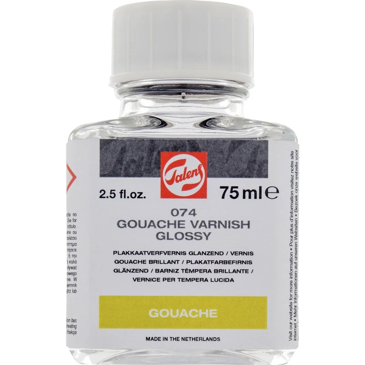 Talens Gouache Varnish Glossy 074 Parlak Guaj Boya Verniği 75 ml.