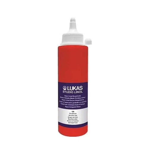 Lukas Studio Su Bazlı Linol Baskı Boyası 250 ml. Vermilion