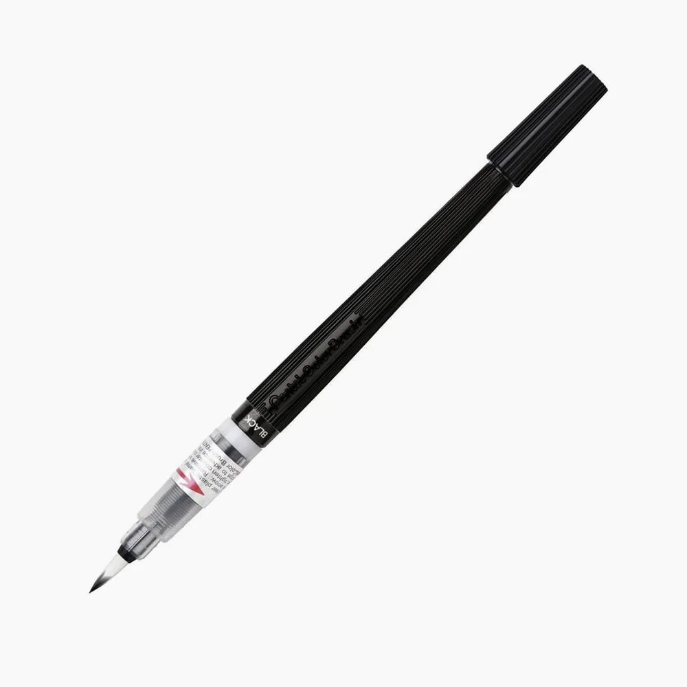 Pentel Arts Colour Brush Fırça Uçlu Kalem SİYAH